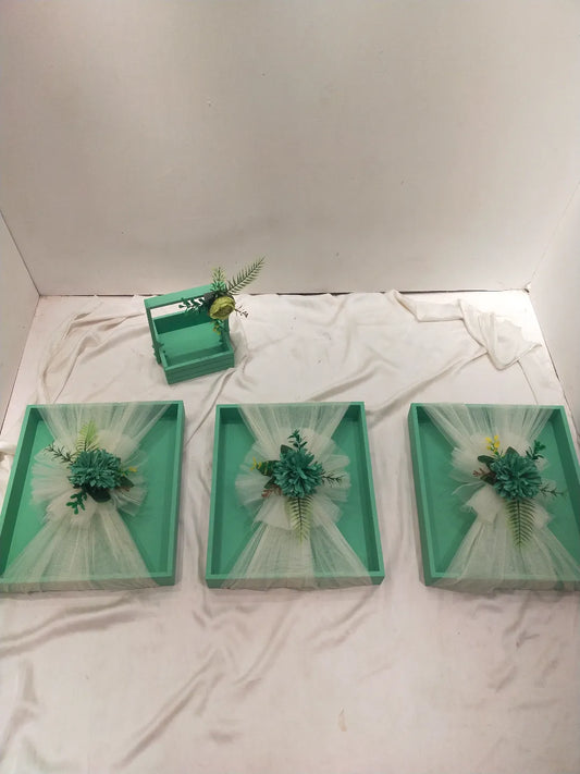 Wedding Gift Tray Set in Pakistan for Nikkah, Mehndi and Barat