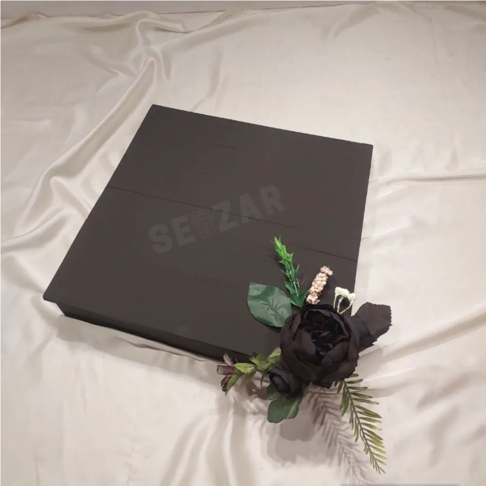 Black Customized Wedding Gift Tray Set