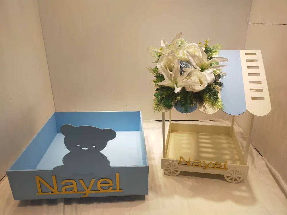 Customized Baby Gift Basket Set for Newborn Welcome & Aqeeqah