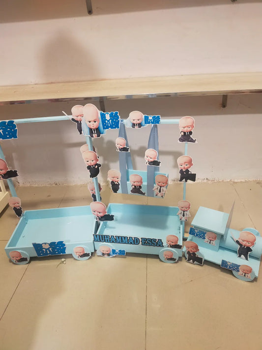 Customized Boss Baby Gift Basket Train