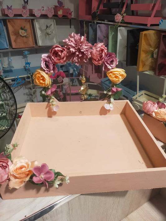 Handmade Floral Wedding Gift Tray