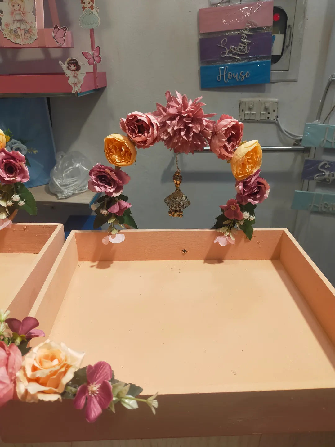 Handmade Floral Wedding Gift Tray