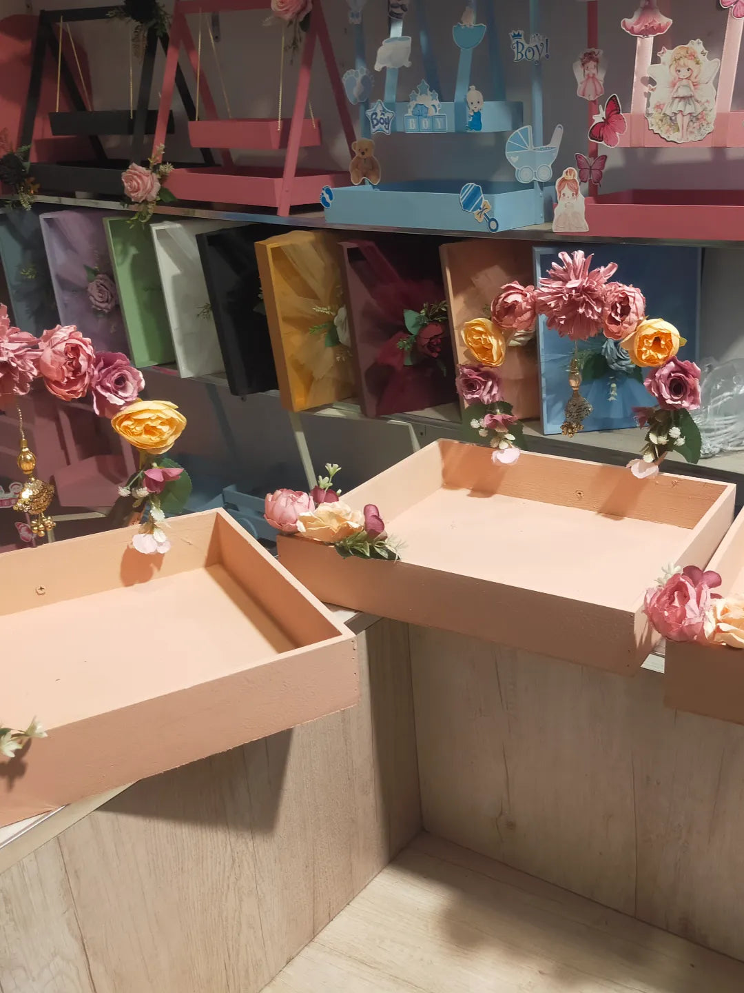Handmade Floral Wedding Gift Tray