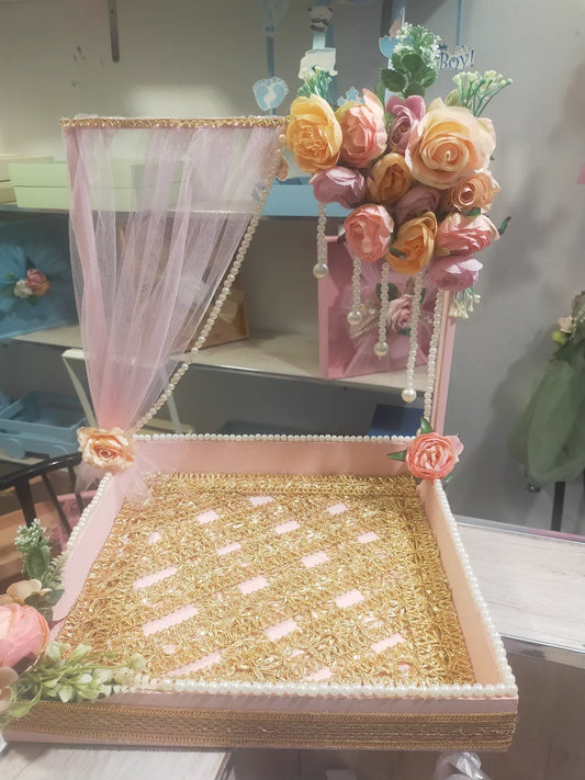 Handmade Wedding Floral Gift Tray