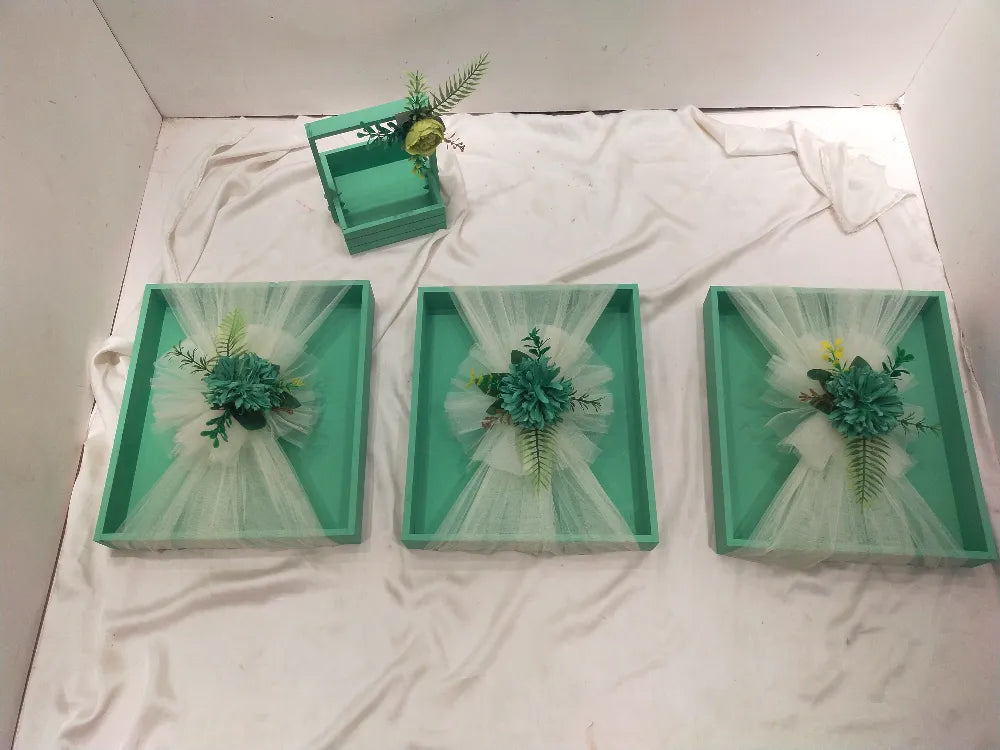 Wedding Gift Tray Set in Pakistan for Nikkah, Mehndi and Barat